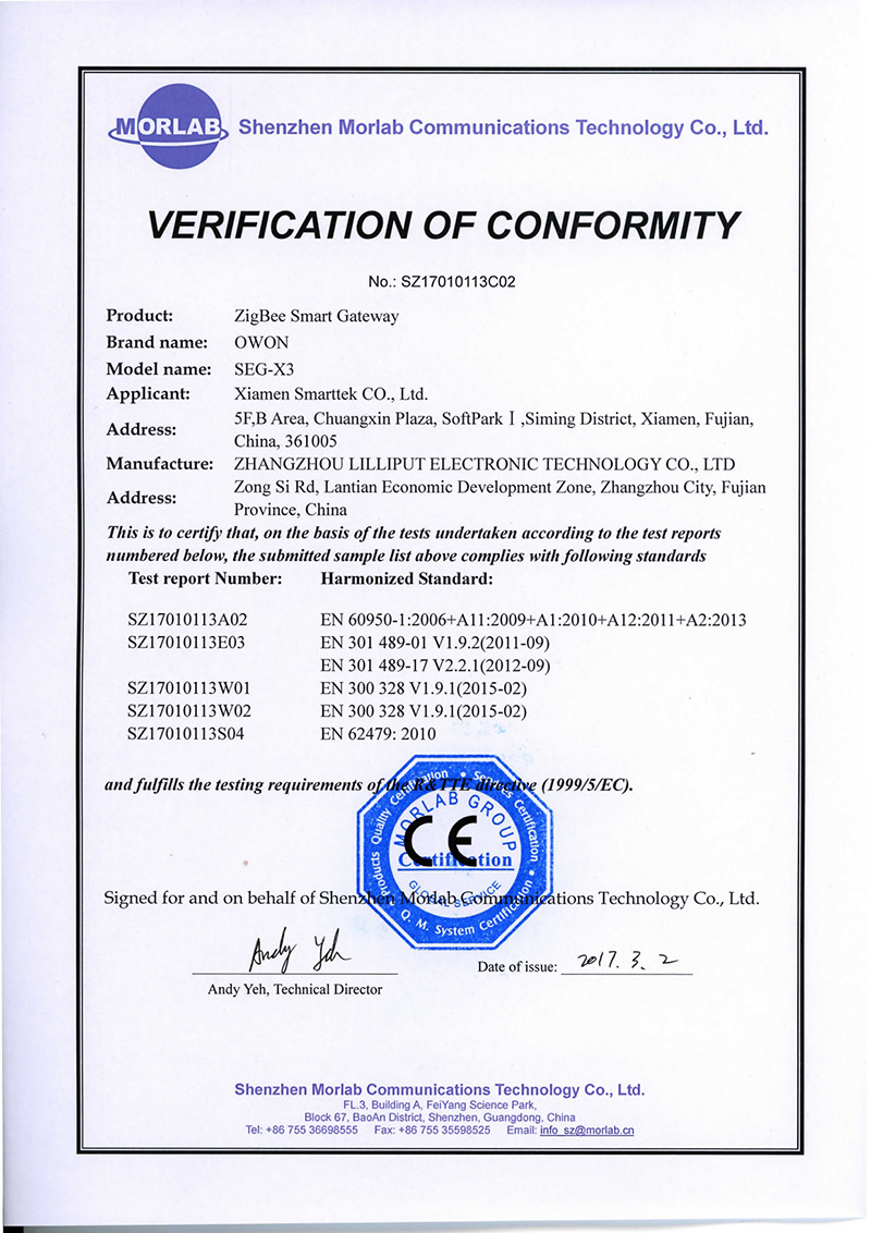 Certifications  (3)