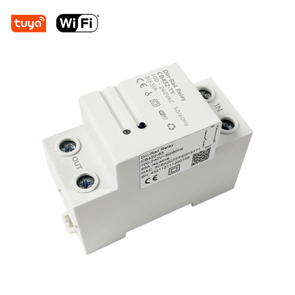 wifi smart power meter tuya din rail relay with energy monitor