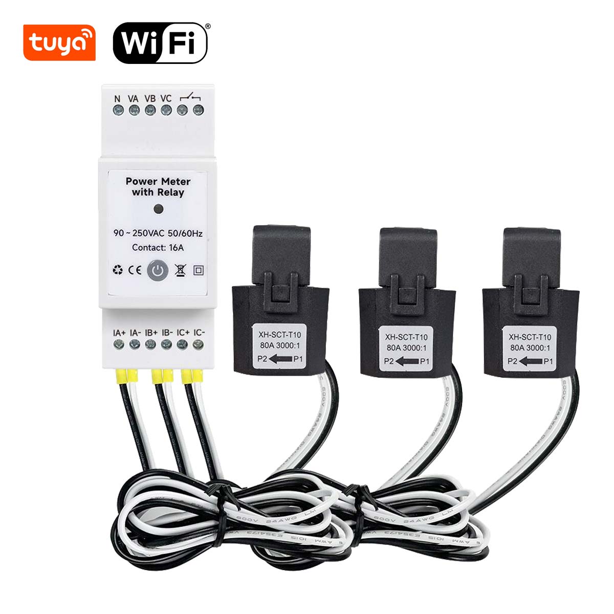 wifi power meter three phase power meter tuya smart energy meter digital smart meter commercial energy meter