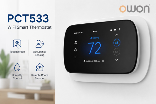 OWON-PCT533-Premium-WiFi-Thermostat-for-Commercial-HVAC-Projects