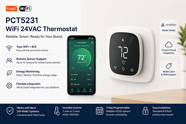 Custom Thermostats for Smart HVAC Brands