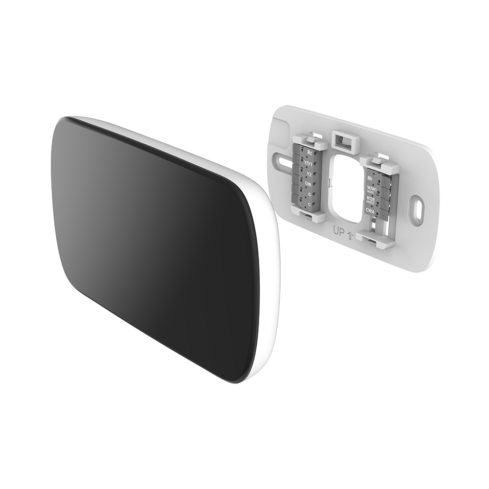 24vac heating and cooling system,  4.3 in. full-colorl LCD touchscreen, 7-day customizable Fan/Temp programming schedule, smart HVAC control