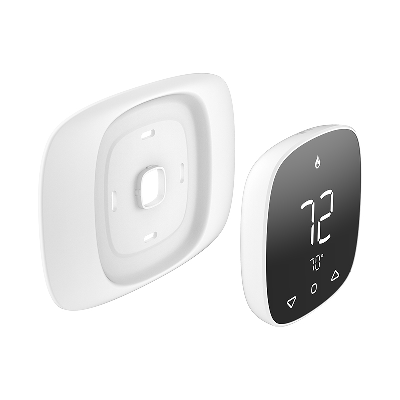 24VAC WiFi thermostat compatible with heat pump, dual fuel, and conventional HVAC systems