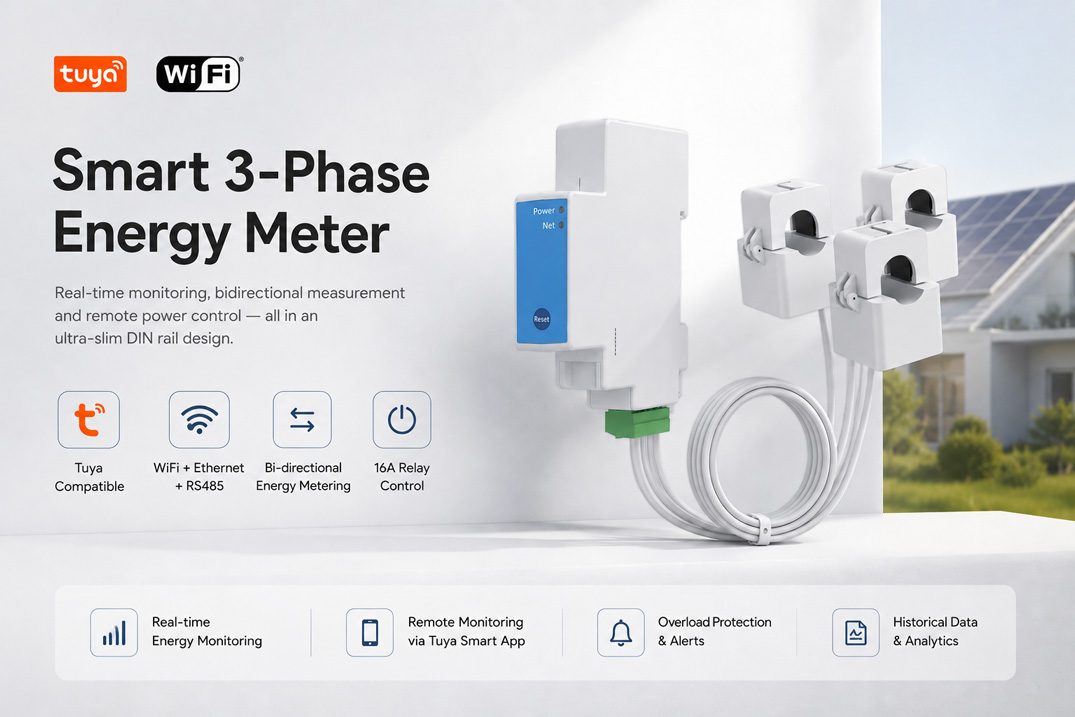 smart energy monitoring for solar power system with ct clamps